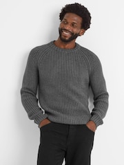 Tog 24 Grey Logan Mens Knitted Jumper - Image 4 of 7