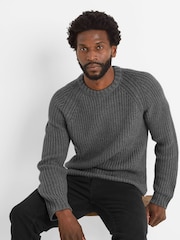 Tog 24 Grey Logan Mens Knitted Jumper - Image 6 of 7