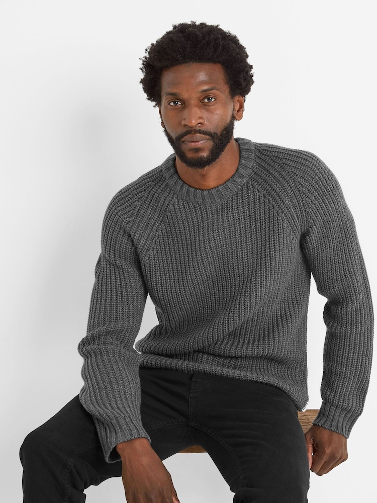 Tog 24 Grey Logan Mens Knitted Jumper - Image 6 of 7