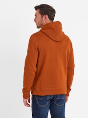 Tog 24 Brown Mosby Mens Knitlook Fleece Hoodie - Image 3 of 4