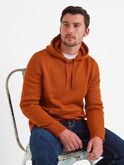 Tog 24 Brown Mosby Mens Knitlook Fleece Hoodie - Image 4 of 4