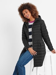 Tog 24 Black Nanton Womens Long Down Jacket - Image 3 of 6