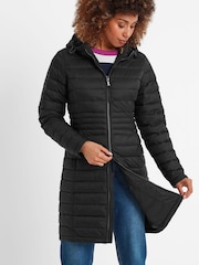 Tog 24 Black Nanton Womens Long Down Jacket - Image 5 of 6
