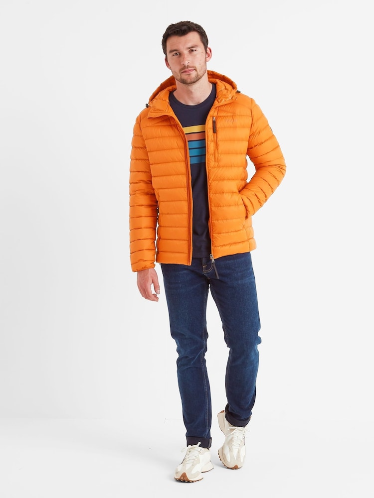 Naranja - Tog 24 Mens North RDS Hooded Jacket - Imagen 1 de 7