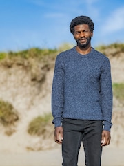 Tog 24 Blue Mens Jeremy Knitted Jumper - Image 1 of 6