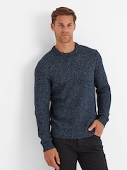 Tog 24 Blue Mens Jeremy Knitted Jumper - Image 3 of 6