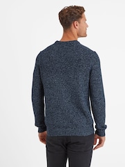 Tog 24 Blue Mens Jeremy Knitted Jumper - Image 4 of 6