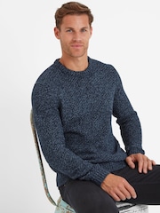 Tog 24 Blue Mens Jeremy Knitted Jumper - Image 5 of 6
