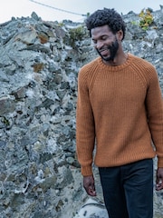 Tog 24 Brown Logan Mens Knitted Jumper - Image 1 of 6