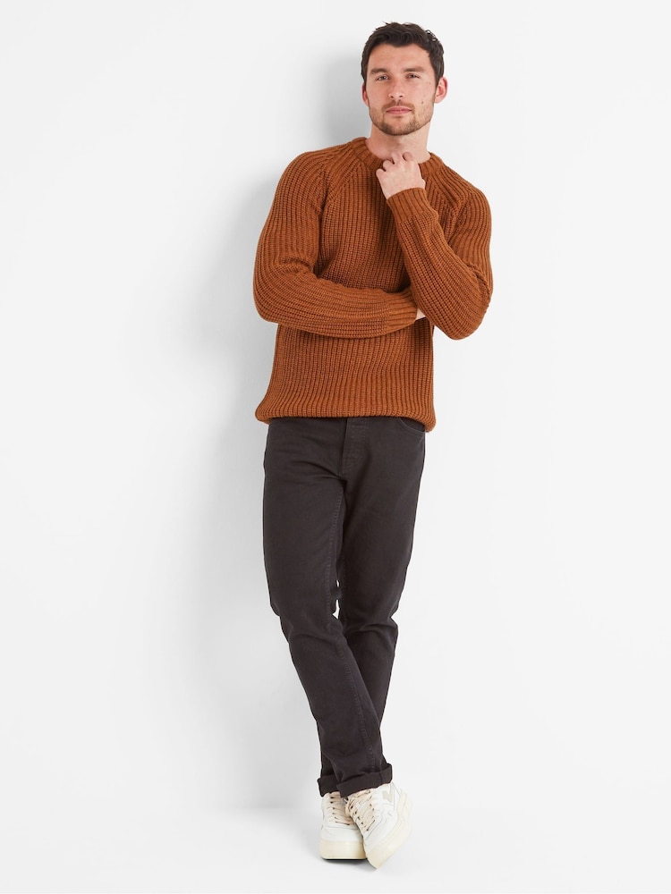 Tog 24 Brown Logan Mens Knitted Jumper - Image 2 of 6