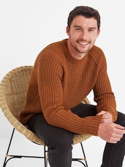 Tog 24 Brown Logan Mens Knitted Jumper - Image 5 of 6