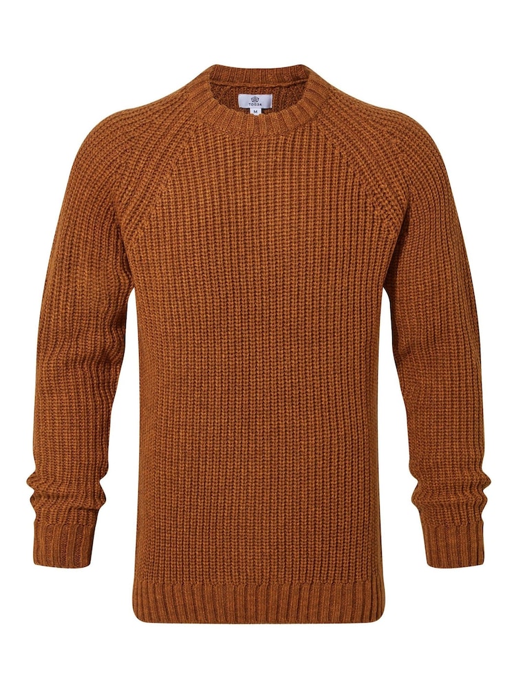 Tog 24 Brown Logan Mens Knitted Jumper - Image 6 of 6