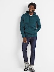 Tog 24 Green Mosby Mens Knitlook Fleece Hoodie - Image 1 of 5