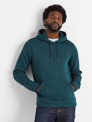 Tog 24 Green Mosby Mens Knitlook Fleece Hoodie - Image 2 of 5