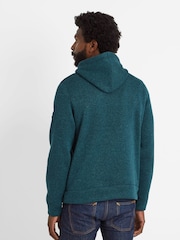 Tog 24 Green Mosby Mens Knitlook Fleece Hoodie - Image 3 of 5