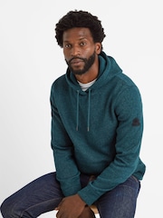 Tog 24 Green Mosby Mens Knitlook Fleece Hoodie - Image 4 of 5