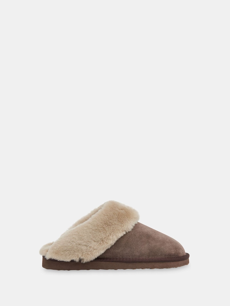 Whistles Nude Emilia Cuff Slippers - Image 1 of 5