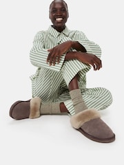Whistles Nude Emilia Cuff Slippers - Image 4 of 5