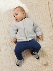Grey Baby Textured Bomber Jacket (0mths-2yrs) - Image 2 of 4