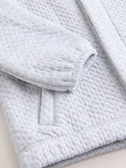 Grey Textured Baby Bomber Jacket (0mths-2yrs) - Image 9 of 9