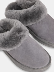 Whistles Grey Emilia Cuff Slippers - Image 2 of 4