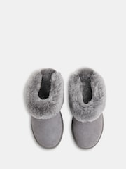 Whistles Grey Emilia Cuff Slippers - Image 3 of 4