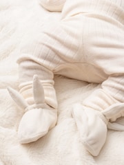 Angel & Rocket Natural Elli Comforter Velour Baby Gift Set - Image 2 of 3