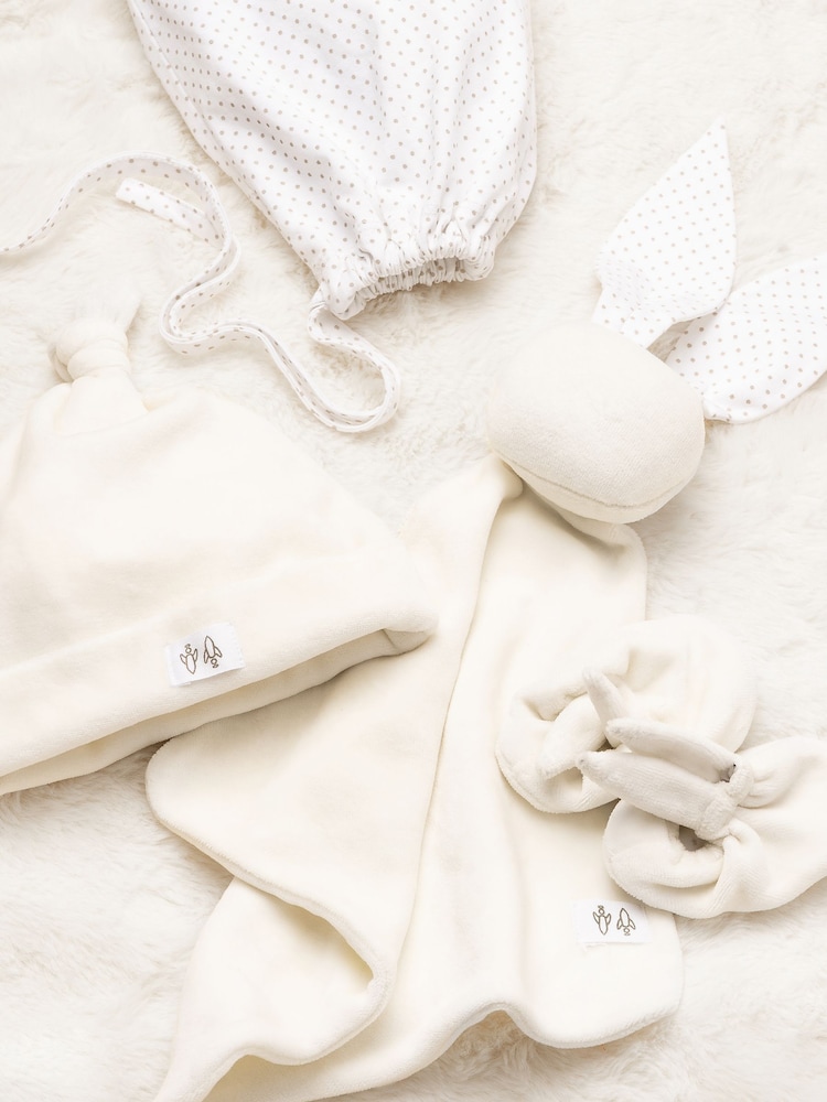 Angel & Rocket Natural Elli Comforter Velour Baby Gift Set - Image 3 of 3