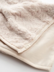 Angel & Rocket Natural Aubrey Faux Fur Blanket - Image 2 of 4