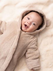 Angel & Rocket Natural Quinn Faux Fur Pramsuit - Image 1 of 4