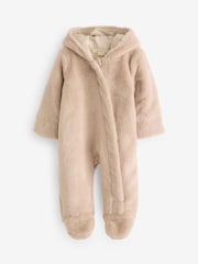 Angel & Rocket Natural Quinn Faux Fur Pramsuit - Image 3 of 4