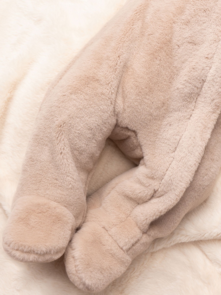 Angel & Rocket Natural Quinn Faux Fur Pramsuit - Image 4 of 4