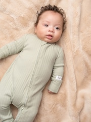 Angel & Rocket Green Remy Babygrow With Hat - Image 2 of 5