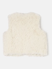 Angel & Rocket Cream Cici Faux Fur Gilet - Image 6 of 7