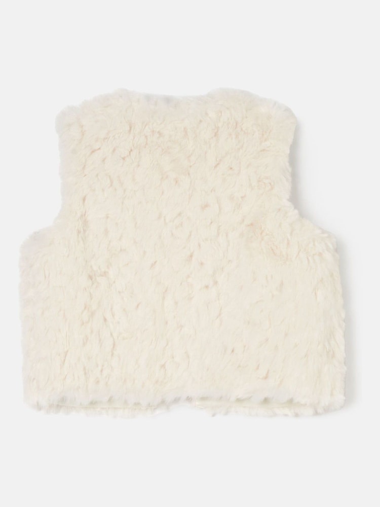 Angel & Rocket Cream Cici Faux Fur Gilet - Image 6 of 7