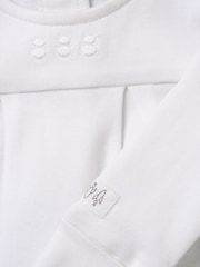 Angel & Rocket White Marcel Cotton Collar Babygrow - Image 5 of 5