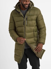Tog 24 Green Mens Barnby Long Padded Jacket - Image 6 of 7