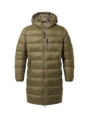 Tog 24 Green Mens Barnby Long Padded Jacket - Image 7 of 7