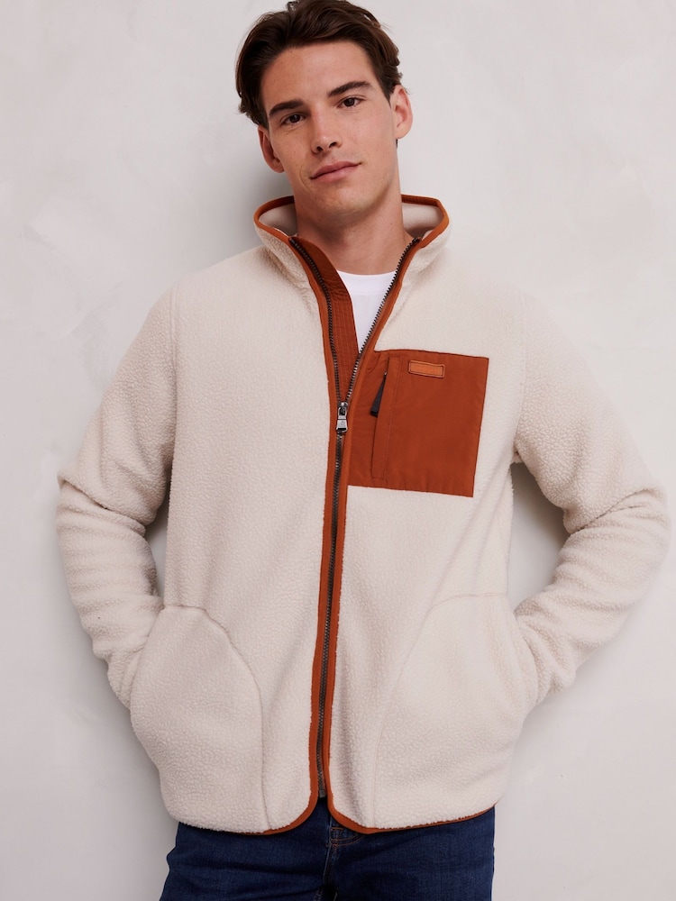 Tog 24 White Mens Cameron Sherpa Fleece - Image 2 of 10