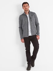 Tog 24 Grey Mens Cresswell Knitlook Fleece Jacket - Image 1 of 7