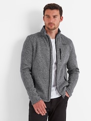 Tog 24 Grey Mens Cresswell Knitlook Fleece Jacket - Image 2 of 7