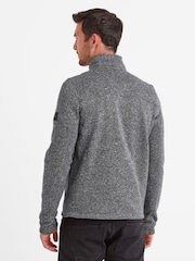 Tog 24 Grey Mens Cresswell Knitlook Fleece Jacket - Image 3 of 7