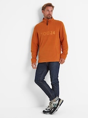 Tog 24 Orange Mens Brandon Quarter Zip Fleece - Image 1 of 4