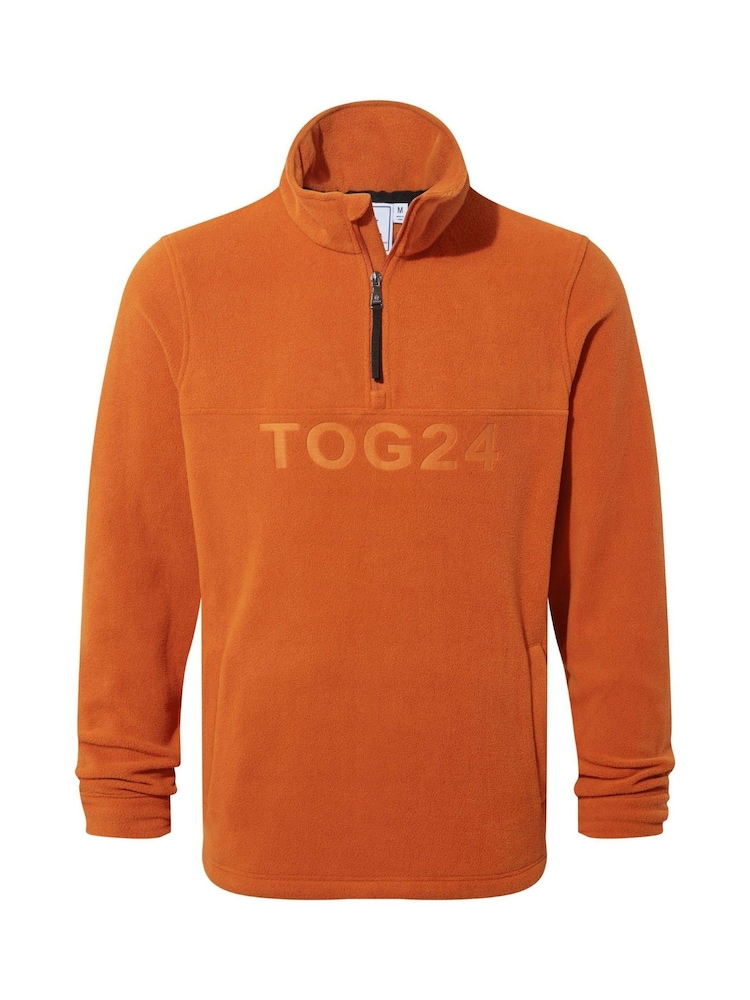 Tog 24 Orange Mens Brandon Quarter Zip Fleece - Image 4 of 4
