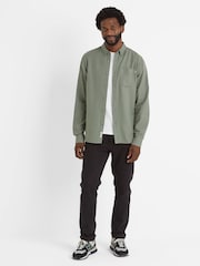 Tog 24 Green Mens Ezra Long Sleeve Faded 100% Cotton Shirt - Image 4 of 5