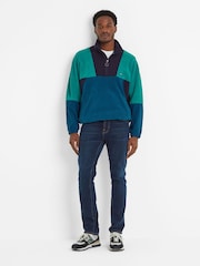 Tog 24 Blue Aztec Style Mens Fleece Jacket - Image 1 of 6