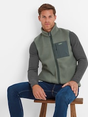 Tog 24 Green Evan Mens Sherpa Gilet - Image 4 of 6