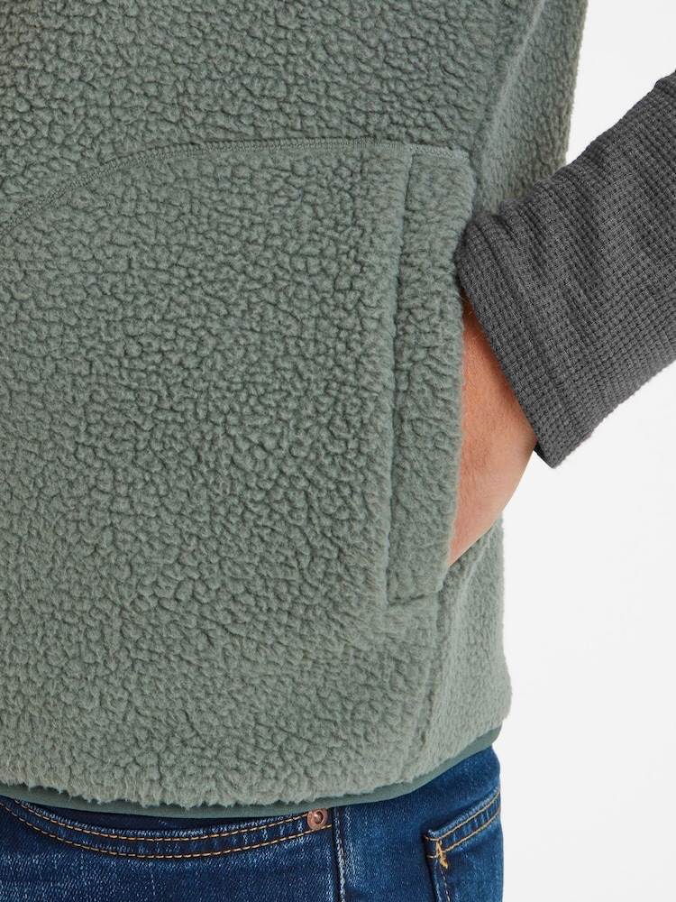 Tog 24 Green Evan Mens Sherpa Gilet - Image 5 of 6
