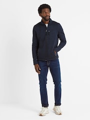 Tog 24 Blue Mens Cresswell Knitlook Fleece Jacket - Image 1 of 7
