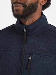Tog 24 Blue Mens Cresswell Knitlook Fleece Jacket - Image 5 of 7